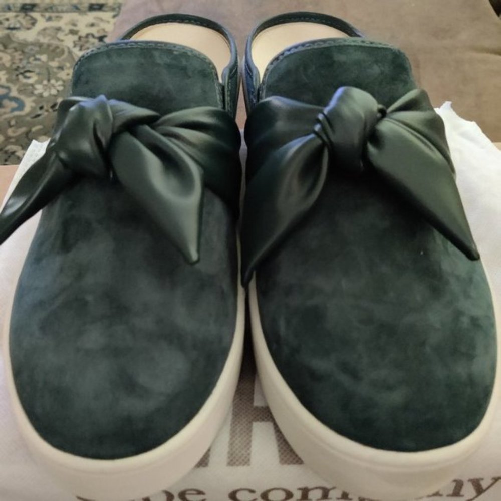 Spenco Orthotic Suede Bow Mules - Barbados